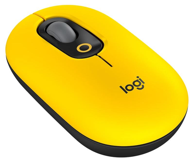 LOGITECH Bezprzewodowa POP MOUSE Black & Yellow - 716625 - zdjęcie 2